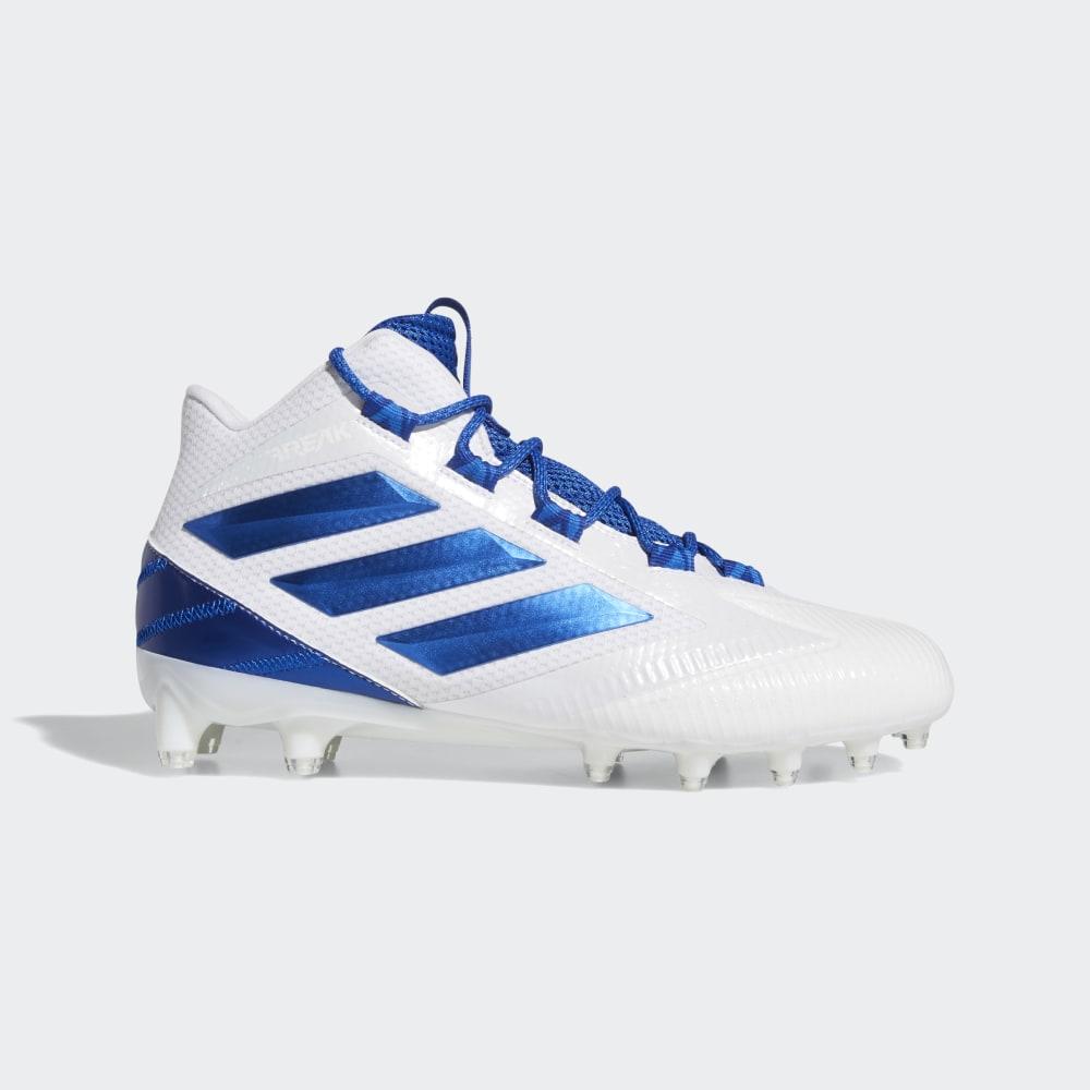 Ghete Fotbal Adidas Freak Carbon Mid Barbati Romania - Albi/Albastru Regal F97435